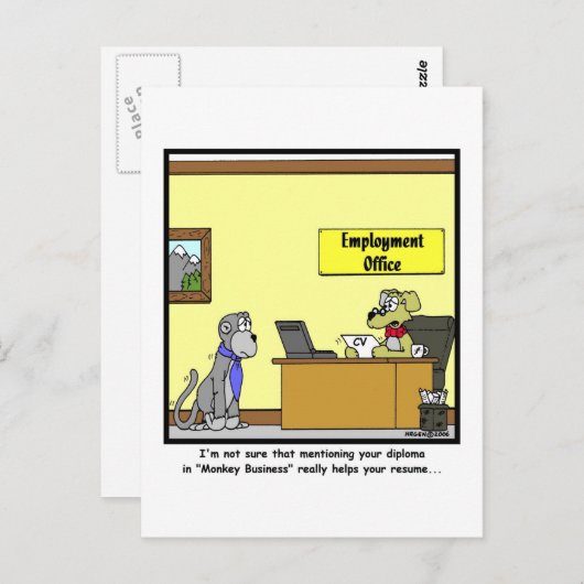モンキービジネス ポストカード (正面/裏面)