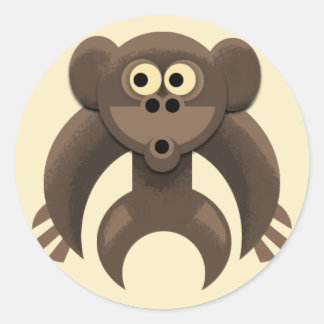 モンキービットステッカー（小） ラウンドシール