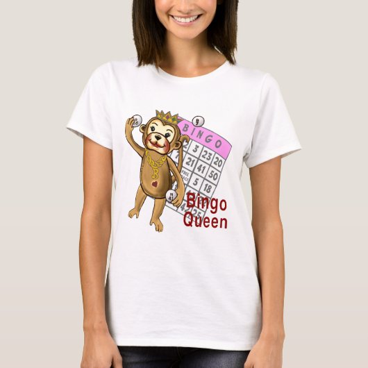 モンキービンゴの女王Tシャツ Tシャツ (正面)