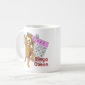モンキービンゴクイーンマグ コーヒーマグカップ (正面左)