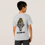 モンキーファンキーグラフィックTシャ男性へツと女性» Tシャツ (裏面フル)
