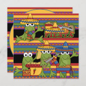 モンキーフィエスタカスタマイズ誕生日招待状 招待状 (正面/裏面)