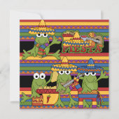 モンキーフィエスタカスタマイズ誕生日招待状 招待状 (正面)