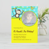 モンキーフォト招待状 招待状 (スタンド正面)