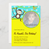 モンキーフォト招待状 招待状 (正面/裏面)