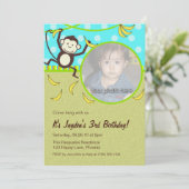 モンキーフォト招待状 招待状 (スタンド正面)