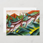 モンキーフリーズバイフランツ・マーク ポストカード (正面/裏面)