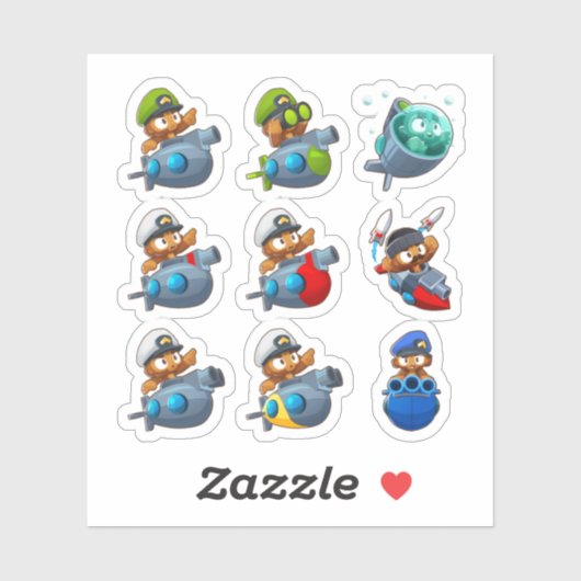 モンキーブロンズTd 6 シール (シート)