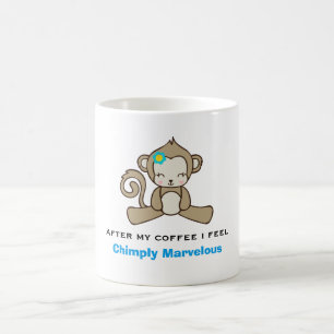 モンキープンカワイイかわいい おもしろい コーヒーマグカップ