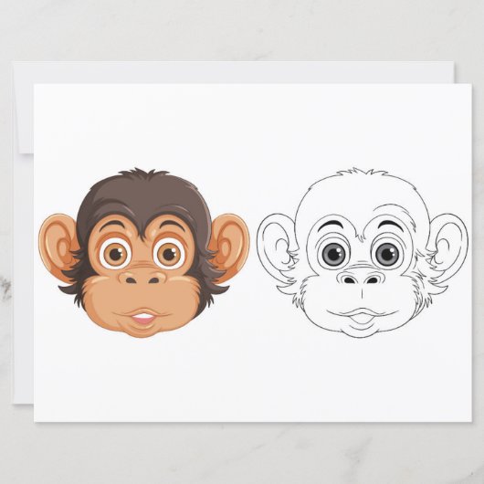 モンキーヘッドのカラーリングページ (正面)