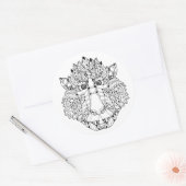 モンキーヘッドドードル ラウンドシール (封筒)