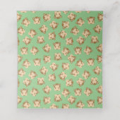 モンキーベビーシャワーグリーン プレイスカード (内部開封)