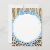 モンキーベビーシャワーサンキューカード サンキューカード (裏面)