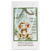 モンキーベビーシャワーバッグ スモールペーパーバッグ (裏面)