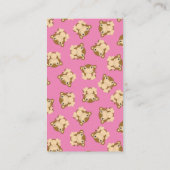 モンキーベビーシャワーピンク エンクロージャーカード (裏面)