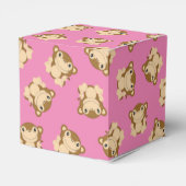 モンキーベビーシャワーピンク フェイバーボックス (裏面サイド)