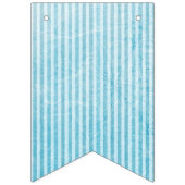 モンキーベビーシャワーブルーフラッグバナー バンティングフラッグ (第3の旗)