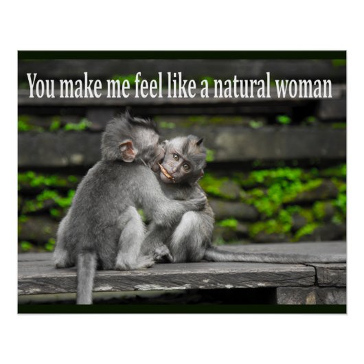 モンキーペおもしろいゴリラネームとおもしろい諺 ポスター (正面)