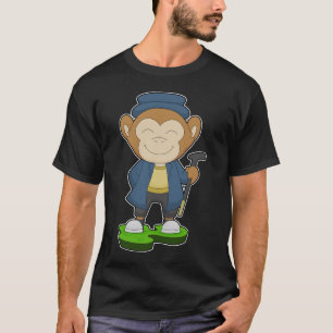 モンキーペンテンショナ歩くスティック Tシャツ