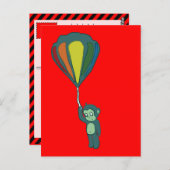 モンキーホットエアバルーンインク ポストカード (正面/裏面)