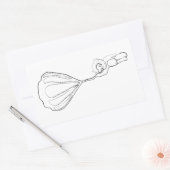 モンキーホットエアバルーンインク 長方形シール (封筒)