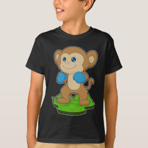 モンキーボクサーボクシング手袋ボクシング Tシャツ