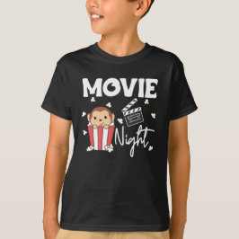 モンキーポップコーン映画ナイトスイートモンキー映画 Tシャツ