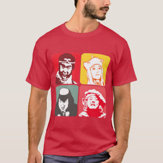 モンキーマジック 男性用 面白い レトロV 70年代 プログラム ショー Tシャツ