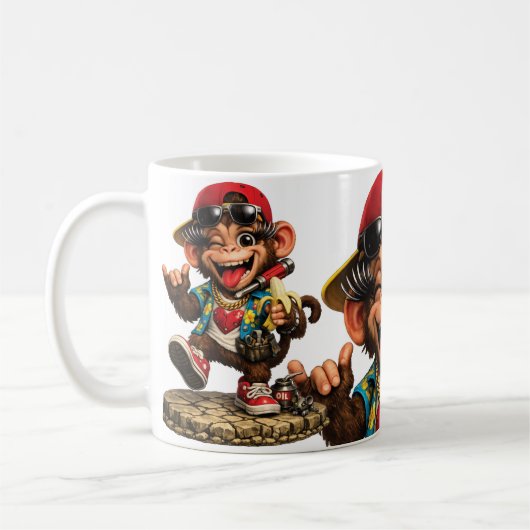 モンキーマッドネス コーヒーマグカップ (左)