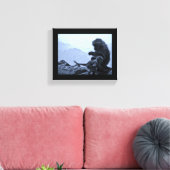 モンキーママとベビー キャンバスプリント (インサイチュ (リビング))