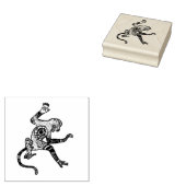 モンキーマンダラモンキーアートウッドアートスタンプ ラバースタンプ (押印)