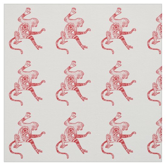 モンキーマンダラ生地 ファブリック (見本)