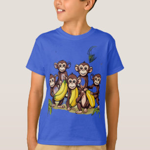 モンキーミシュ:バナナハーベストTシャツ。 Tシャツ