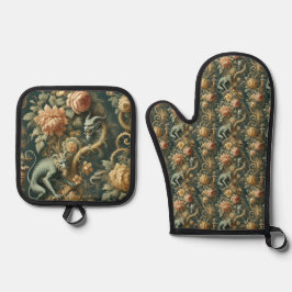 モンキーミニオンミシュチ – ゴシックビクトリアン 鍋つかみ&鍋敷きセット