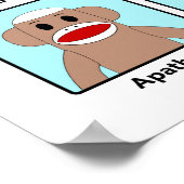 モンキームードの靴下 ポスター (角)