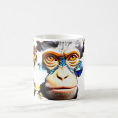モンキーモザイクファンタジーマグデザイン コーヒーマグカップ (中央)
