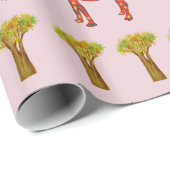 モンキーラクダかわいいラッピング紙キッズ ラッピングペーパー (ロールコーナー)