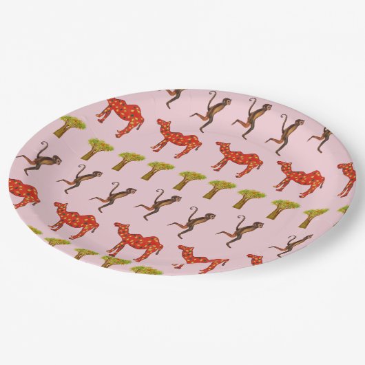 モンキーラクダカスタム紙プレート9 in ペーパープレート (アングル)