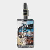 モンキーラゲッジタグ(レザーストラップ付き) ラゲッジタグ (正面縦)