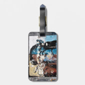 モンキーラゲッジタグ(レザーストラップ付き) ラゲッジタグ (裏面縦)