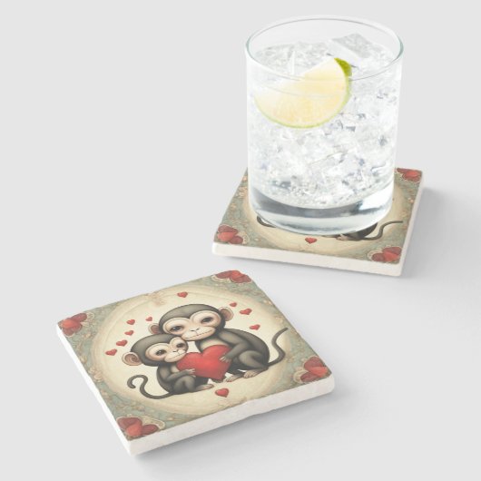 モンキーラブ ストーンコースター (横)
