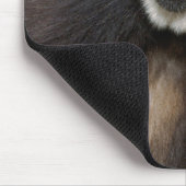 モンキーランドの白いハンドギボン マウスパッド (コーナー)