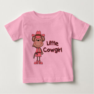モンキーリトル女性のカーボーイTシャツ&ギフト ベビーTシャツ