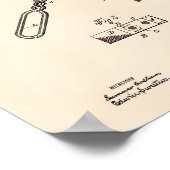 モンキーレンチ1883パテントアートオールドピーパー ポスター (角)