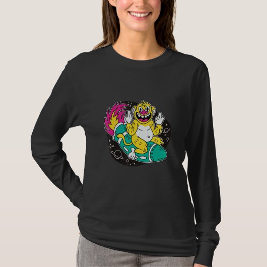 モンキーロケット宇宙 Tシャツ (正面)