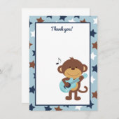 モンキーロックスターギターサンキューカード サンキューカード (正面/裏面)