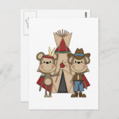 モンキーワイルドウエストTシャツとギフト ポストカード (正面/裏面)