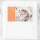 モンキー中国のニューイヤーカスタム2016ア日本のート 長方形シール (バッグ)