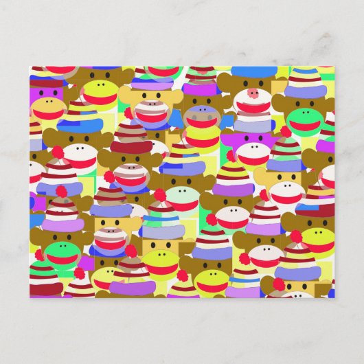 モンキー壁紙。 ポストカード (正面)