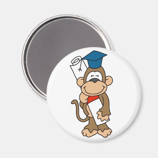 モンキー大学院Tシャツとギフト マグネット (正面/裏面)
